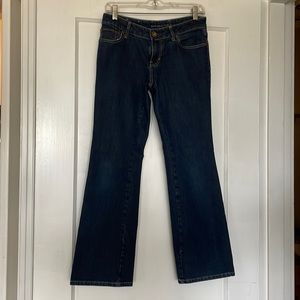 Banana Republic Dark Blue Curvy Boot Jeans 27 Petite